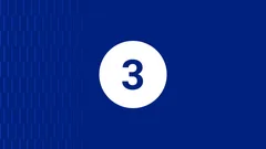 Thumbnail: Blue memory-game interface. The three-count opening state before the memory challenge.