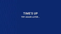 Thumbnail: Blue memory-game interface. The time-up message and invitation to try again.