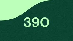 Thumbnail: Green score-lock screen with a large 390 at its center.