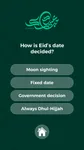 Thumbnail: Portrait Eid quiz artboard with four answer options.