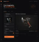 Thumbnail: The creation workspace brings the input image, generation controls, 3D result and export options together.