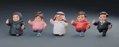 Thumbnail: A looping five-character run preview shows changing poses, blinking and secondary cloth and hair movement.