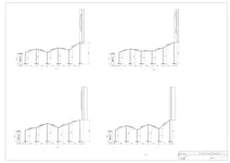 Thumbnail: Complete companion native sections view for a five-station drum installation layout.