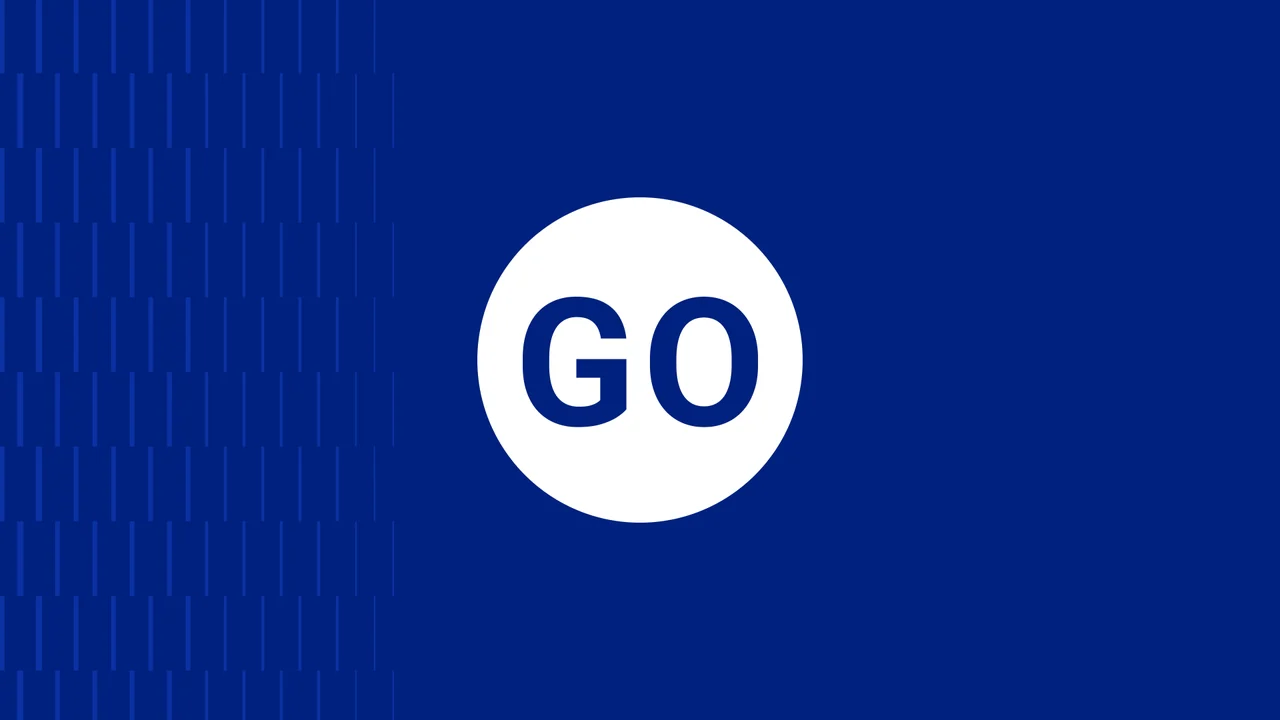 Blue memory-game interface. The launch cue that transitions from countdown to matching.